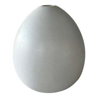 Japanese Ceramic Egg-Shaped Bud Vase For Sale