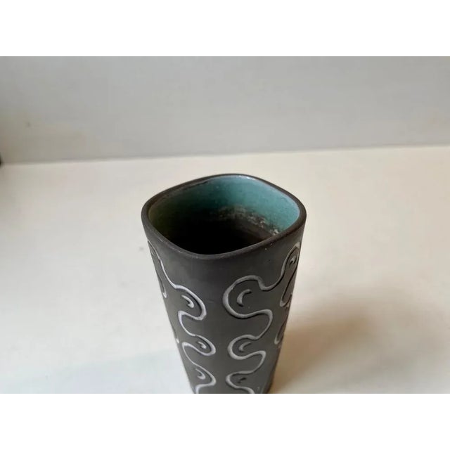 1960s Danish Glazed Ceramic Vase by Helge Østerberg, 1960s For Sale - Image 5 of 6