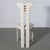1980s Pierre Cardin Italian Postmodern Dining Chairs in White Lacquer with Leather Seats - Set of 8 For Sale In Tampa - Image 6 of 10