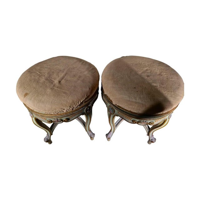 Set of 19th Century Italian Stools, 1850s For Sale - Image 17 of 18
