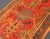 Red Red and Light Blue Wide Antique Turkish Oushak Gallery Runner For Sale - Image 8 of 18