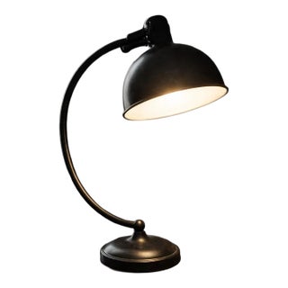 Vintage 1950's Mid-Century Modern Black Desk Lamp For Sale