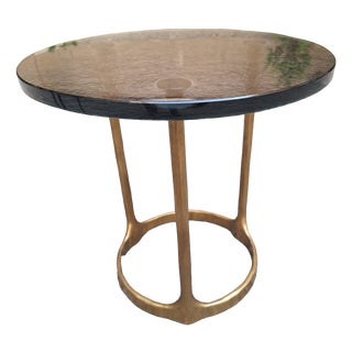 Aster Coffee Table in Cast Bronze and Annealed Glass by Vincent Van Duyden for Molteni, 2010s For Sale