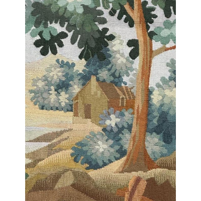 Vintage French Aubusson Tapestry, 1950s For Sale - Image 10 of 18