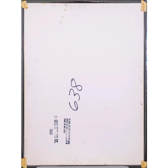 Greg Copeland Op Art Geometric Abstract Mirror Mid Century Modern Framed 1973 For Sale In Detroit - Image 6 of 7