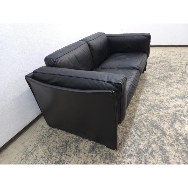 Animal Skin Duc Sofa in Leather Black Leather by Mario Bellini for Cassina For Sale - Image 7 of 18