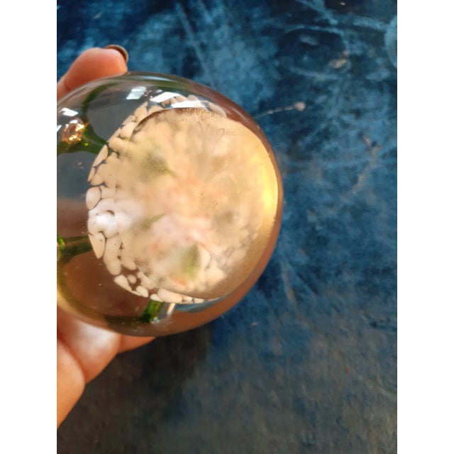 Signed Marian Pyrcak MP Poland 4" Christmas Paperweight. Add a touch of elegance to your holiday decor with this 4"...