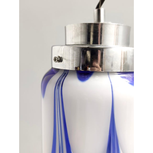 Vintage Italian Murano Glass Bell Pendant from Mazzega, 1970s For Sale - Image 14 of 16