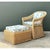 Vintage Woven Rattan Chair and Ottoman in Schumacher “Garden Gate” For Sale - Image 13 of 15