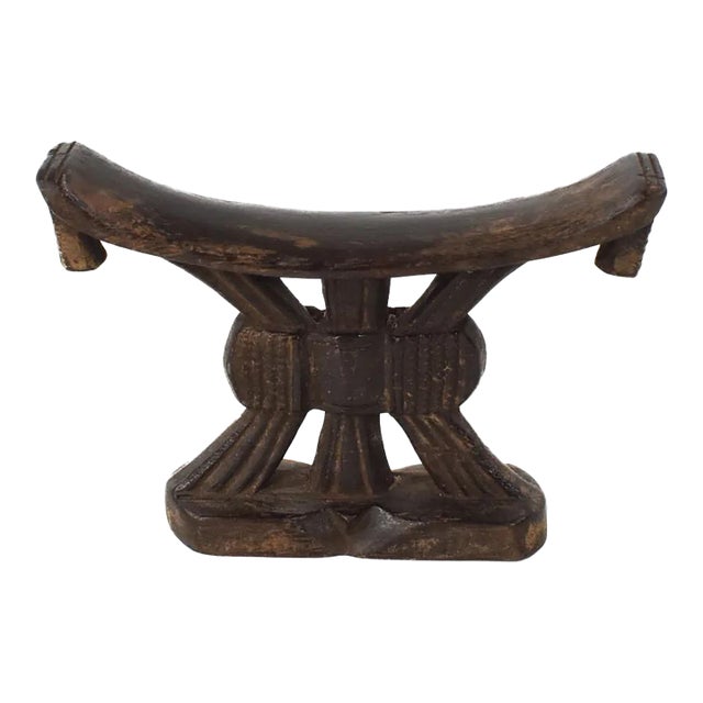 Early 20th Century Shona Wood Headrest For Sale