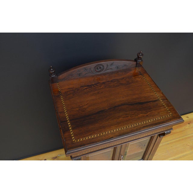 Edwardian Rosewood and Mahogany Cabinet, 1890s For Sale - Image 6 of 16