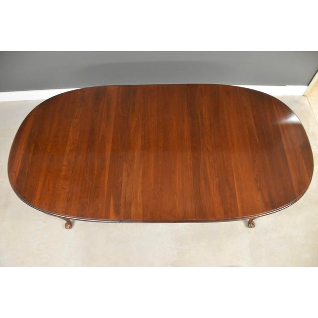 Mid 20th Century Solid Cherry Dining Table by Ethan Allen For Sale - Image 10 of 13