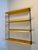 Floating Wall Shelf in Oak Veneer and Black Metal, 1960s For Sale - Image 4 of 14