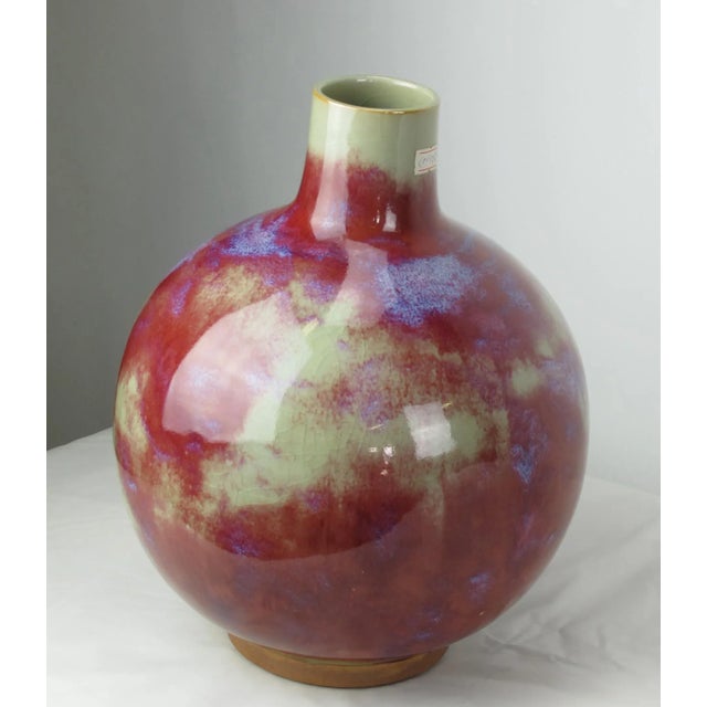 Jun Round Porcelain Vase For Sale - Image 4 of 5