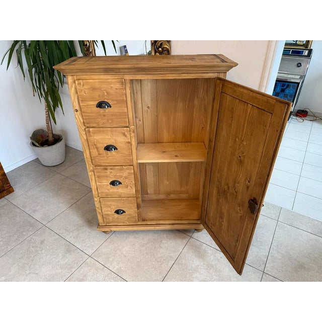 Rustic Farmhouse Bread Cupboard For Sale - Image 6 of 11