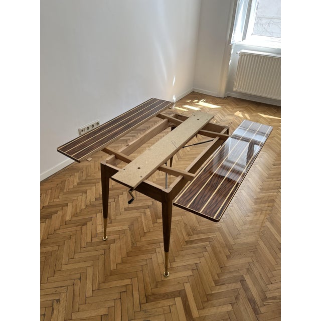 Yacht Style Table with Nautical Inlay from Riva, Italy, 1960s For Sale - Image 12 of 14