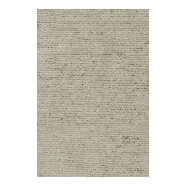 Rug & Kilim’s Oversized Textural Rug in Solid White Tones For Sale