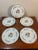 1980s Royal Limoges Persian Rouge Porcelain Appetizer Plates Set of 5 For Sale - Image 5 of 8