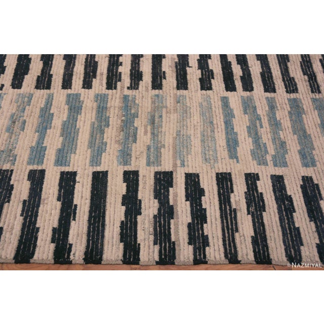 2020s Contemporary Primitive Tribal Geometric Design Modern Area Rug For Sale - Image 5 of 7