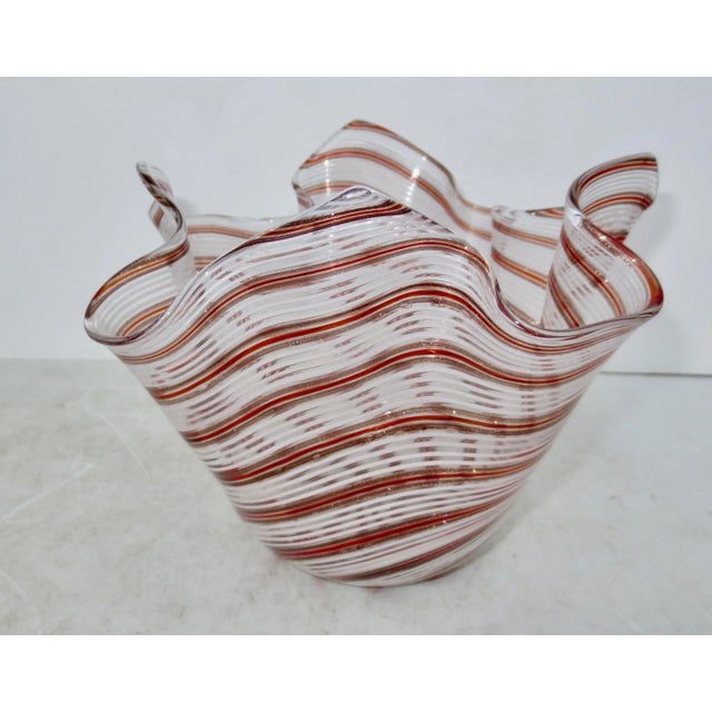 Mid-Century Modern Murano Handkerchief Vase Circa 70s For Sale - Image 3 of 8