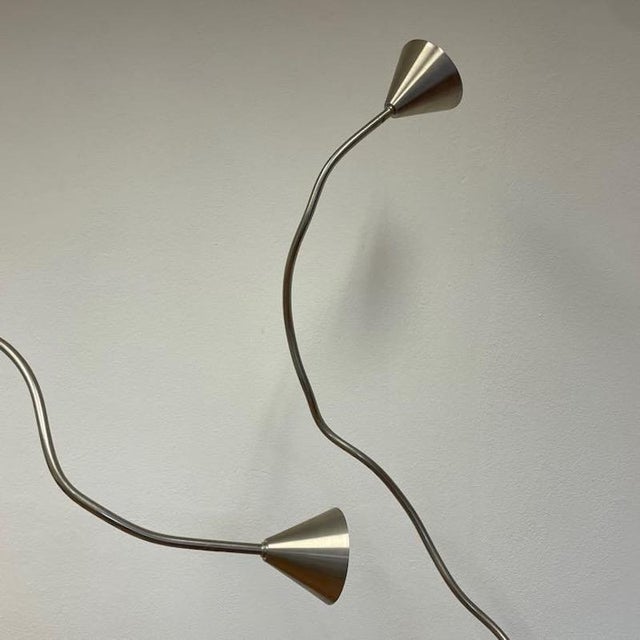 Gray Papiro Floor Lamp by Sergio Calatroni for Pallucco, 1989 For Sale - Image 8 of 10