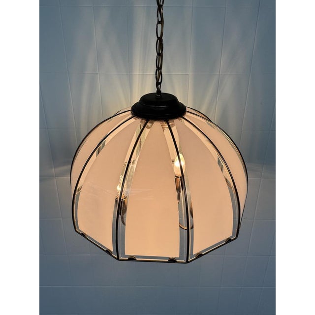 1960s Vintage Italian Hollywood Regency Style Pendant Light, 1960s For Sale - Image 5 of 18