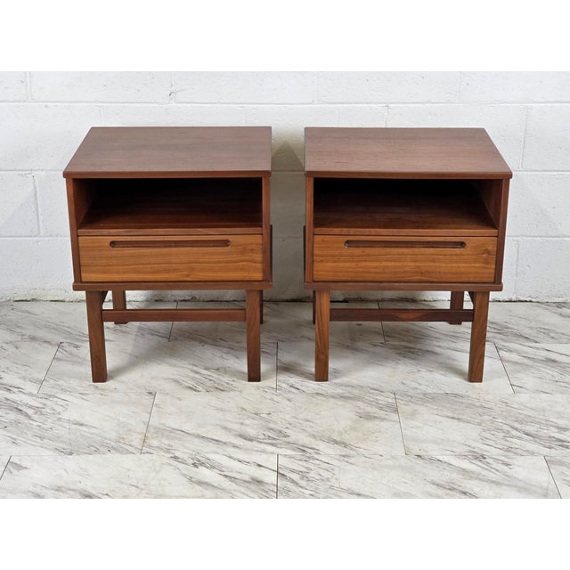 Pair of Danight Teak Nightstands by Nils Jonsson for Torring Møbelfabrik For Sale In Richmond - Image 6 of 6