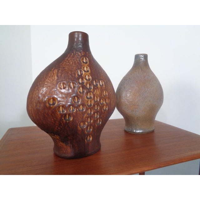 Studio Atelier Ceramic Vases by Gerda Heuckeroth for Carstens Tönnieshof, 1960s, Set of 2 For Sale - Image 4 of 9