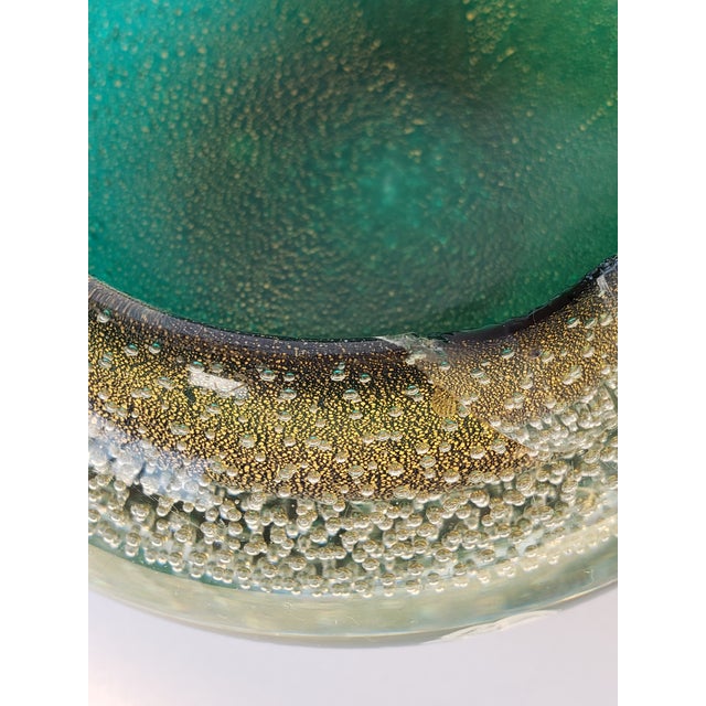 1940s Flavio Poli Seguso Murano Glass Sommerso Bullicante Bowl Ashtray For Sale - Image 15 of 15