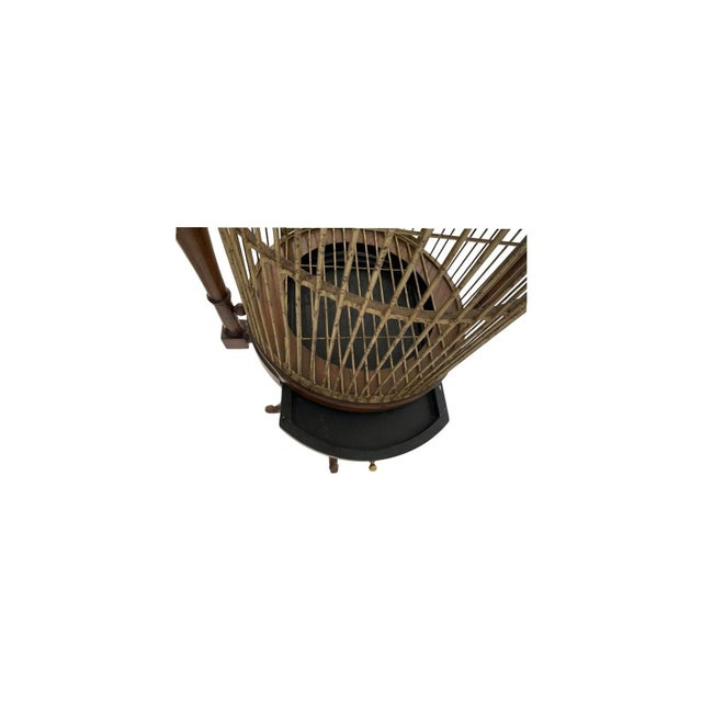English Campaign Style Hanging Bird Cage H 70.75" For Sale In Naples, FL - Image 6 of 11