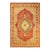 Mogul, One-of-a-Kind Hand-Knotted Area Rug - Orange, 6' 4" x 8' 10" For Sale