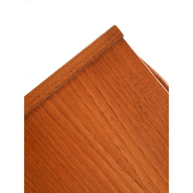 Brown Scandinavian Teak Chest of Drawers, 1960s For Sale - Image 8 of 10