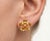 Citrine Flower Cluster Earrings, Dainty Statement Studs for Her, November Birthstone Earrings - A Pair For Sale - Image 4 of 5