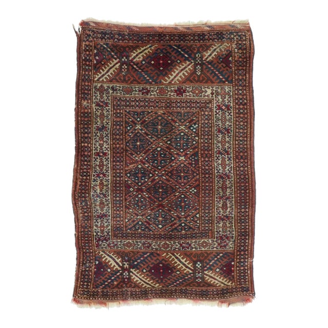 Antique Turkmen Rug 2'11'' x 4'5'' For Sale
