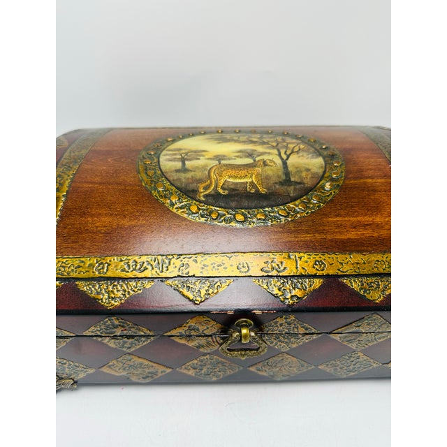 Decorative Cheetah Box For Sale - Image 4 of 11