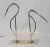 Mid 20th Century 1960s-70s Brass Stylized Egret Figures - a Set of 2 For Sale - Image 5 of 13