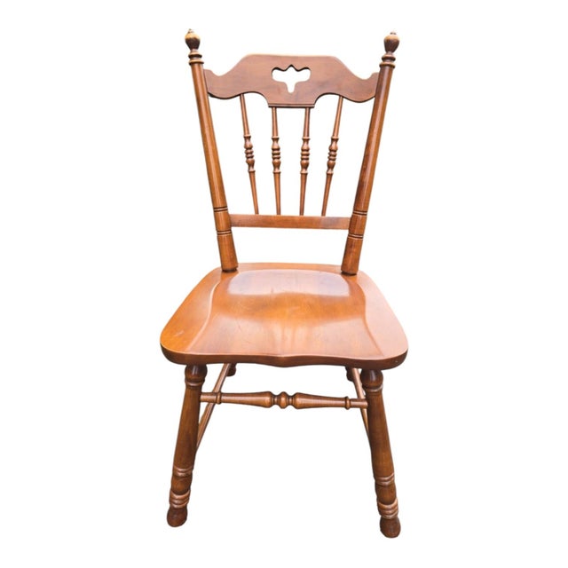 1950s Tell City Andover Maple Extension Dining Table Set 6 Chairs For Sale - Image 4 of 11