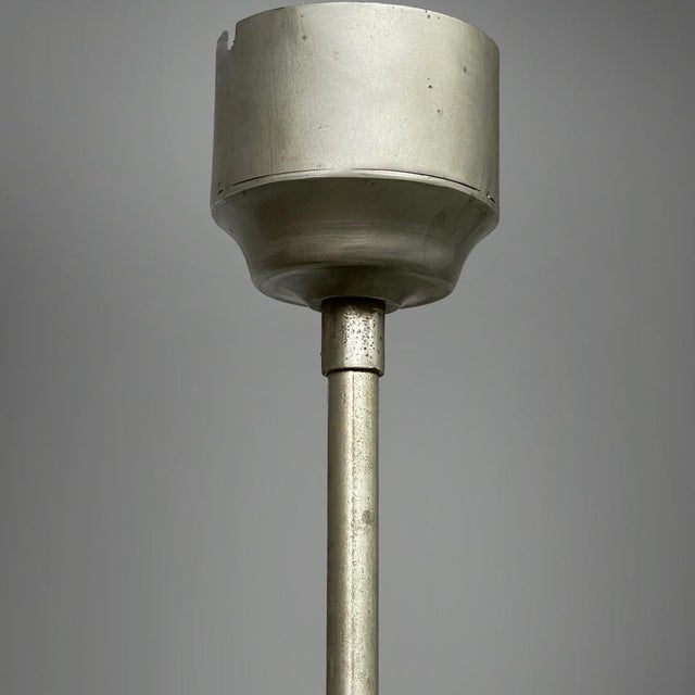 Art Deco German Chandelier in Yellow Glass and Metal, 1930s For Sale - Image 13 of 18