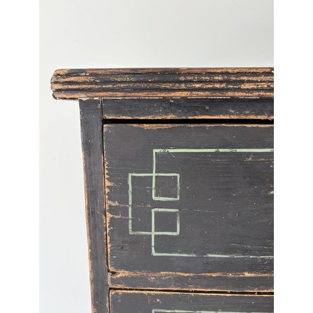 Regency Chest of Drawers with Geometric Stencilling For Sale - Image 9 of 14