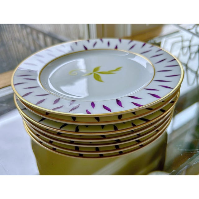 Limoges Bernardaud Frivole Bread Plates - Set of 7 For Sale In New York - Image 6 of 9