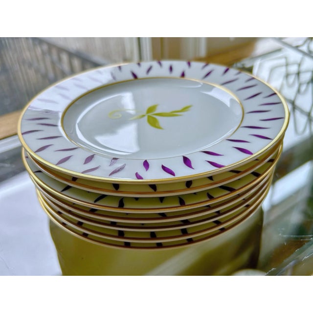 Limoges France Bernardaud Frivole Bread Plates - Set of 7 For Sale In New York - Image 6 of 9