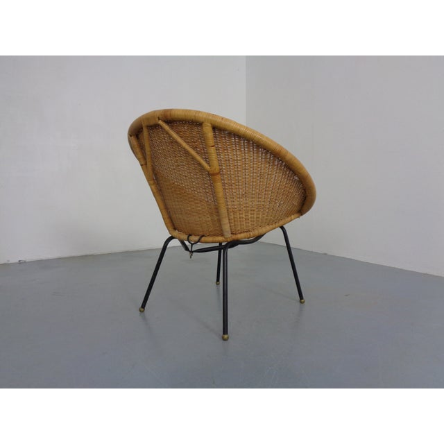 Mid-Century Modern Wicker Chair by Paul McCobb, USA, 1950s For Sale - Image 10 of 17