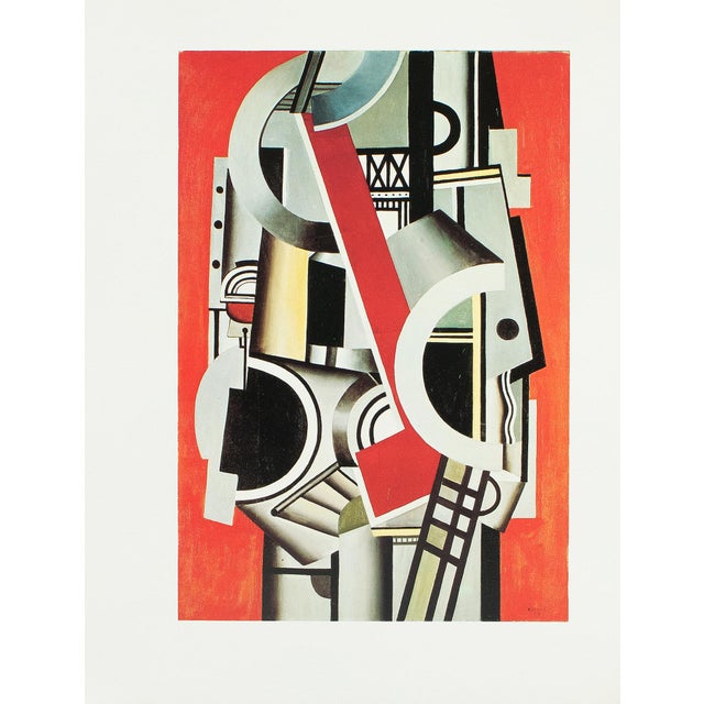 Modern 1990 After Fernand Leger "Composition", Full-Color Parisian Print For Sale - Image 3 of 7