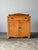 A country pine dry sink with a shaped gallery back rising above a single drawer and two-door cabinet base - a simple,...