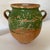 Ceramic Antique French Green Partially Glazed Pottery Vase With Handles For Sale - Image 7 of 10