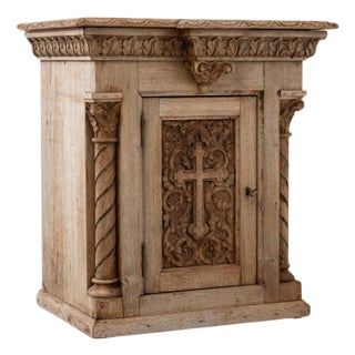 19th Century Belgian Bleached Oak Box For Sale