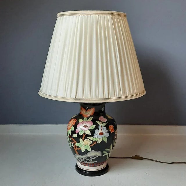 Asian Style Vase Lamp from Kullmann, 1980s For Sale - Image 12 of 12