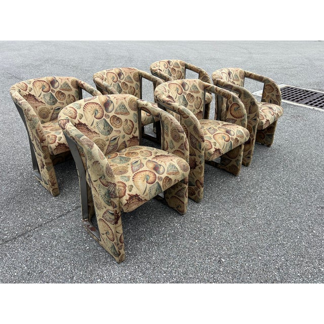 1980s Sculptural Chairs in the Manor of Vladimir Kagan - Set of 6 For Sale - Image 5 of 12