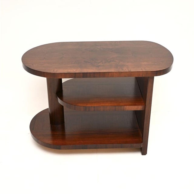A beautiful and very striking Art Deco occasional side table. This was made in England, it dates from the 1930’s. It is of...