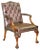 George II Gainsborough Carver Chesterfield Leather Armchair with Claw and Ball Feet For Sale